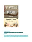 The Importance of Money