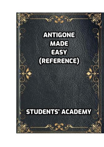 Antigone Made Easy (Reference)