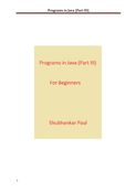 Programs in Java (Part III)