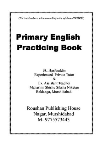 Primary English Practicing Book