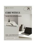 CODE WITH US WEB TECHNOLOGY