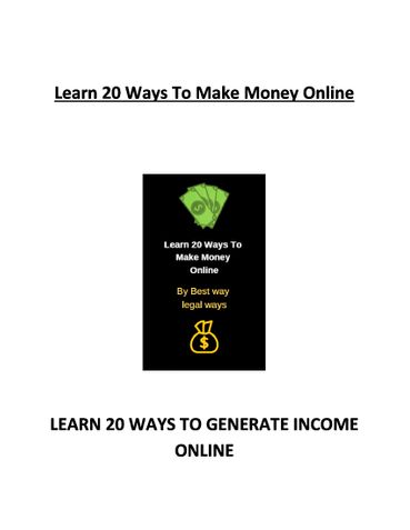 Best Legit Ways To Make Money Online