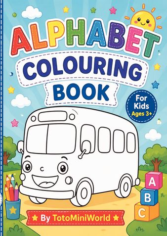 Alphabet Coloring Book for Kids Ages 3–5
