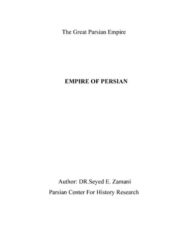 EMPIRE OF PERSIAN