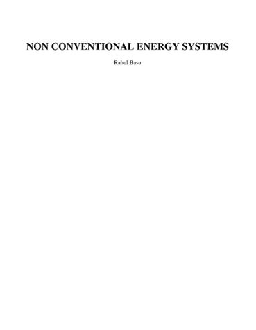 Non Conventional Energy