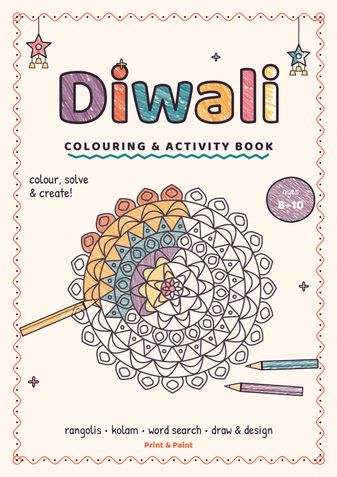 Diwali Colouring & Activity Book for Kids Ages 8–10