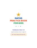 Maths Practice Book for Kids: Multiplication Tables 1–20