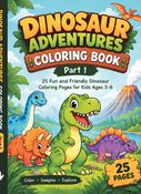 Dinosaur Adventures Coloring Book – Part 1