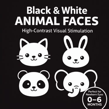 Black & White Animal Faces