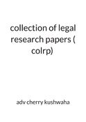 Collection of legal research papers level 1, vol 1