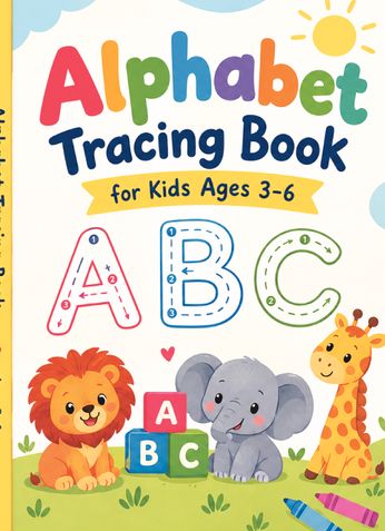 Alphabet Tracing Book for Kids Ages 3–6