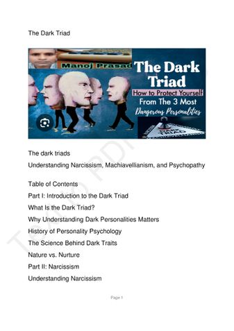 The Dark Triad