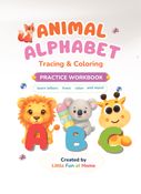 Animal Alphabet Tracing Workbook for Preschoolers: ABC Letter Tracing and Coloring Book