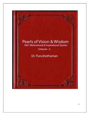 Pearls of Wisdom (Volume I)