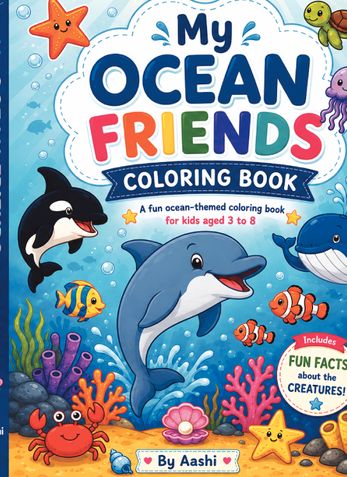 MY OCEAN FRIENDS COLOURING BOOK