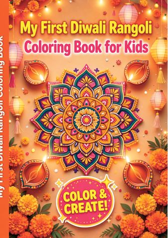 My First Diwali Rangoli Coloring Book for Kids