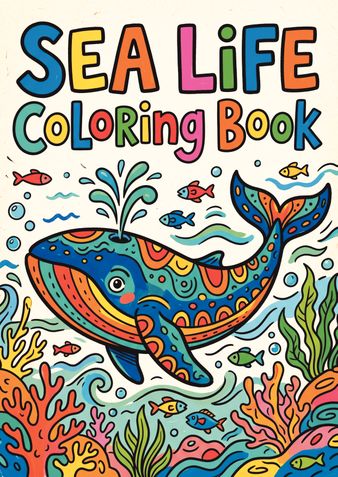 Sea Life Coloring Book
