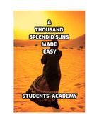 A Thousand Splendid Suns Made Easy