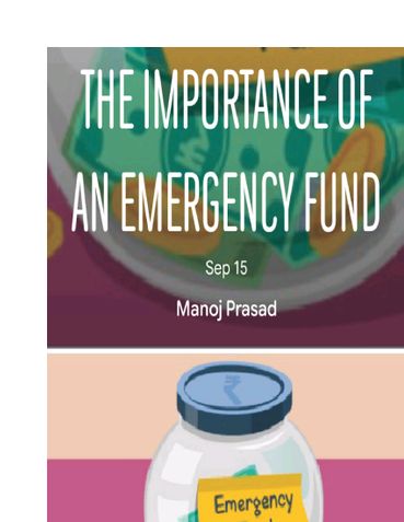 The Importance of an Emergency Fund