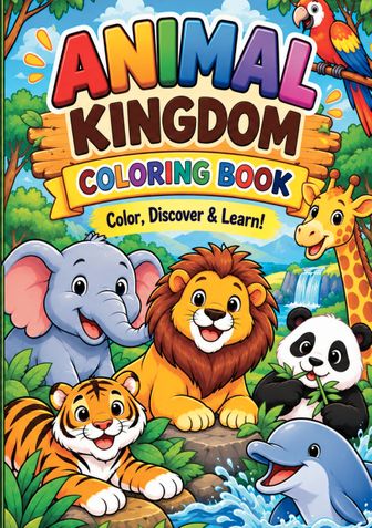 Animal and Aquatic kingdom paint book