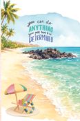 Ocean & Beach Theme Lined Notebook