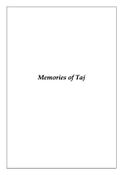 Memories of Taj