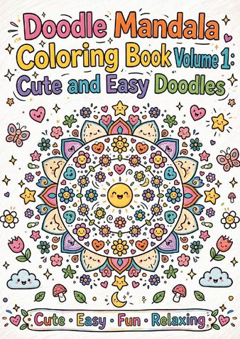 Bloom & Bliss: 30 Doodle Mandala Coloring Book