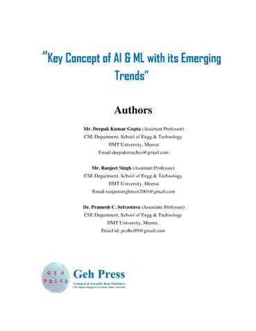 Key Concept of AI & ML with its Emerging Trends