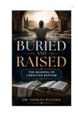 Buried and Raised: The Meaning of Christian Baptism