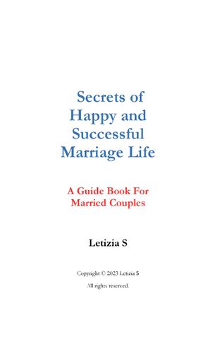 Secrets of  Happy and  Successful  Marriage Life