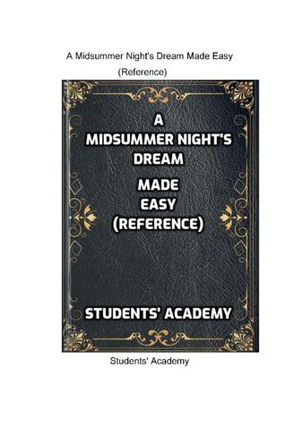 A Midsummer Night's Dream Made Easy (Reference)