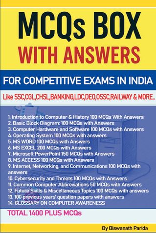 MCQs BOX with Answers – Computer Awareness for Competitive Exams in India and Skill Enhancement.