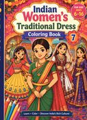 Indian Women's Traditional Dress Coloring Book