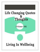 Life Changing Quotes & Thoughts (Volume 198)