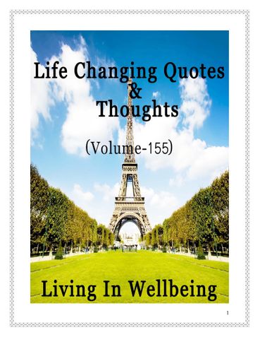 Life Changing Quotes & Thoughts (Volume 155)