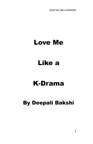 Love me like a KDrama