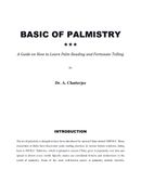BASIC OF PALMISTRY *** A Guide on Palm Reading and Fortunate Telling