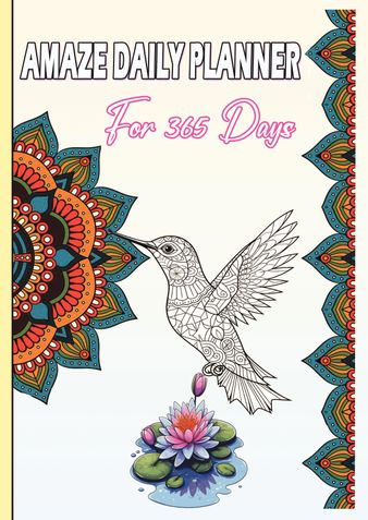 Amaze Daily Planner ,Your Ultimate Productivity Partner – 365 Days of Focus and Clarity: A DAILY PLANNER BOOK.