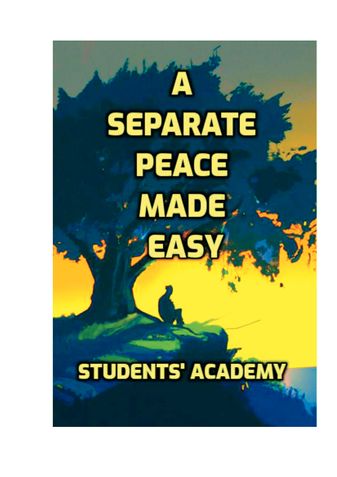 A Separate Peace Made Easy