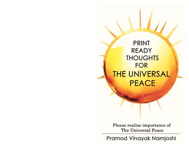 PRINT READY THOUGHTS FOR THE UNIVERSAL PEACE
