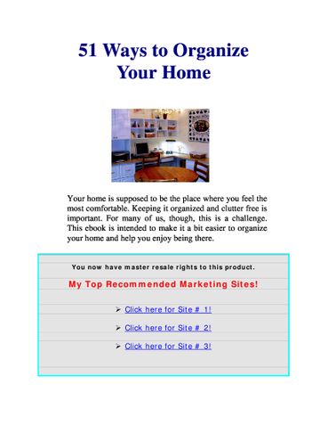 51 ways to organize your home