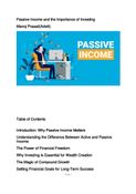 Passive Income