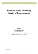 Precision with C: Building  Blocks of Programming