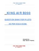 KING AIR B200 QUESTION BANK.