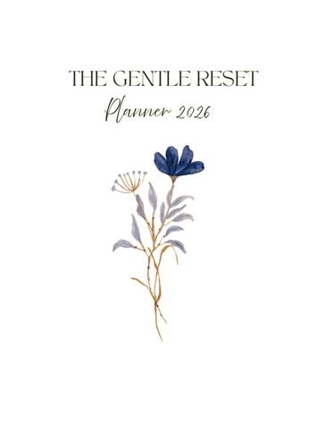 The Gentle Reset |Planner 2026