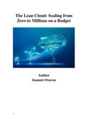 The Lean Cloud: Scaling from Zero to Millions on a Budget