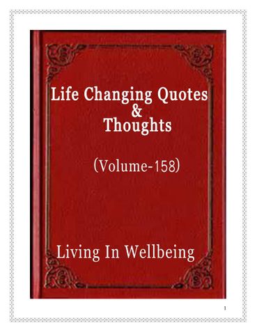Life Changing Quotes & Thoughts (Volume 158)