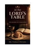 At the Lord's Table: The Meaning of Communion