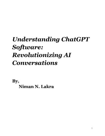 Understanding ChatGPT Software: Revolutionizing AI Conversations