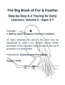 The Big Book Of Fur And Feather (Step-by-Step A-Z Tracing for Early Learners: Volume 2 - Ages 3-7)